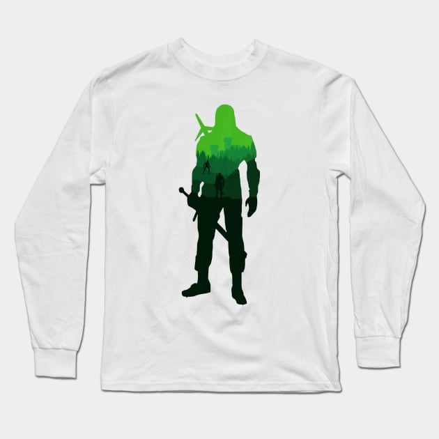 witcher Long Sleeve T-Shirt by boxermaniac